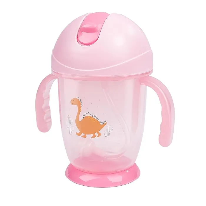 2 Handle Baby Training Sippy Cup with Straw 300ml