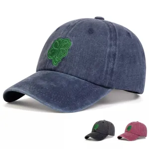 4 Leaves Lucky Clover Baseball Cap