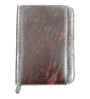 AMS-RM-356 - Marble Brown Zipped folder