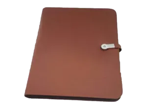 AMS-RM-366 - PU Leather portfolio with detachable USB