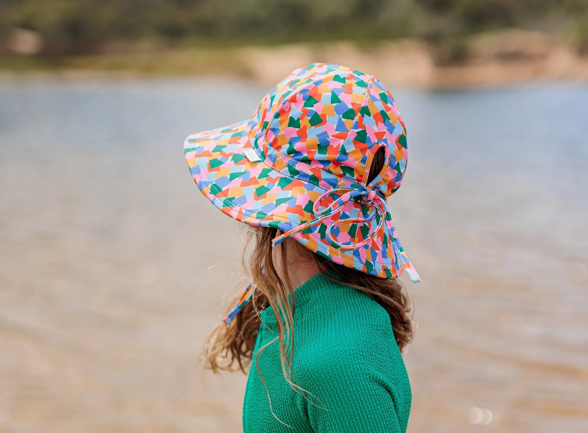 Art Fun Wide Brim Swim Hat