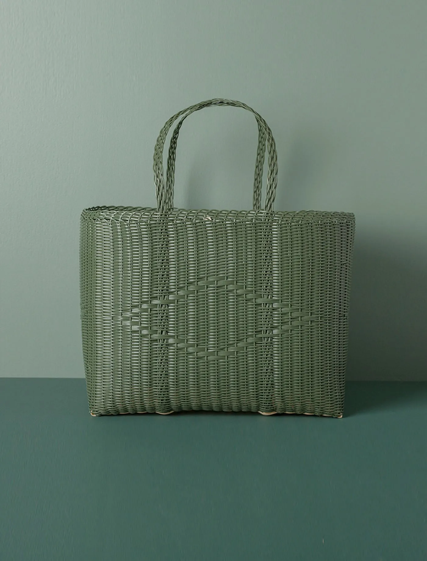 Basket Weave Tote // Cactus