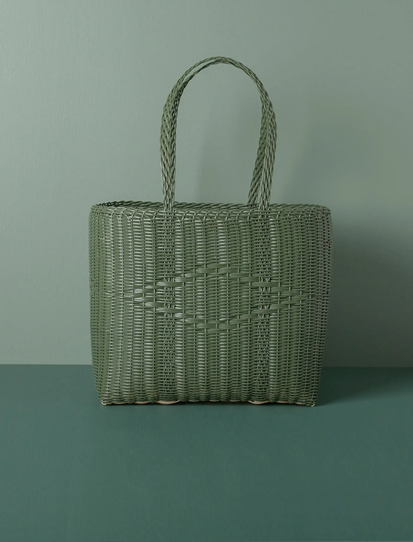 Basket Weave Tote // Cactus