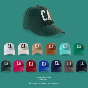 CA letter soft-top baseball cap Internet celebrity street shooting small duck cap for women spring and summer