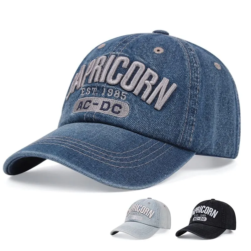 Capricorn Denim Baseball Cap