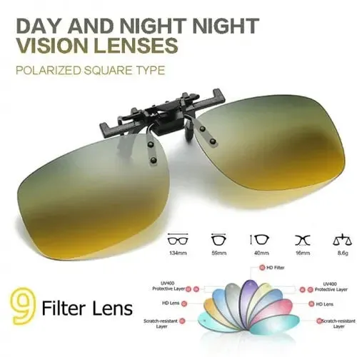 Clip-on Anti-Glare Driving Glasses