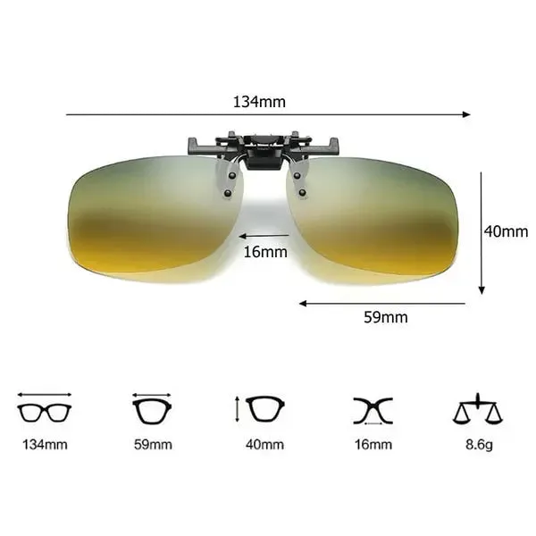 Clip-on Anti-Glare Driving Glasses