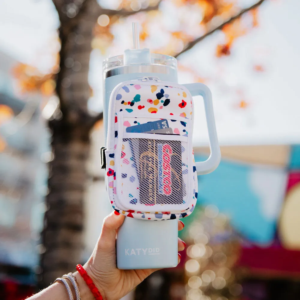 Confetti Print Wholesale Water Bottle Pouch