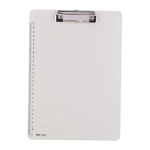 Deli Dual PP Low-profile Clip Board A4 White