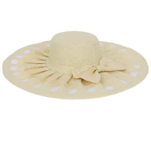 FabSeasons Long Beige Brim Beach Sun Hat