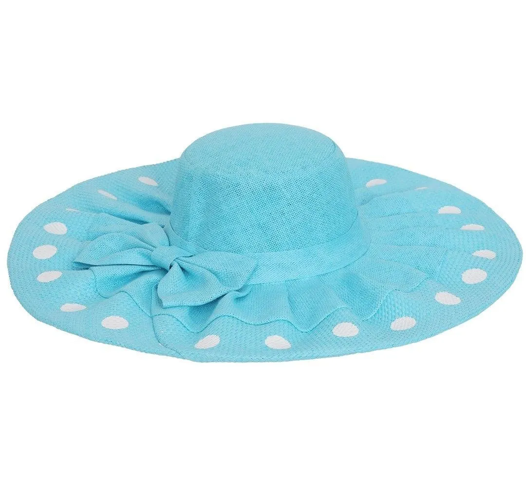 FabSeasons Long Blue Brim Beach Sun Hat