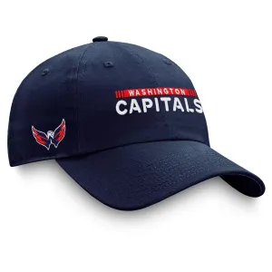 Fanatics Men's Navy Blue Washington Capitals Authentic Pro Rink Logo Adjustable Cap