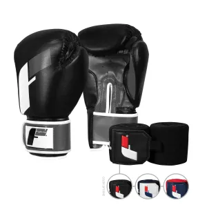 Fighting Sports Gloves and Wraps Bundle