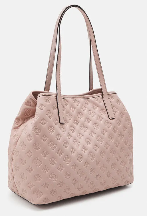 Guess Vikky Tote Handbag In Rose For Women