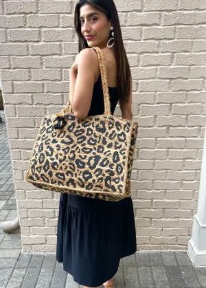 Haley Leopard Tote