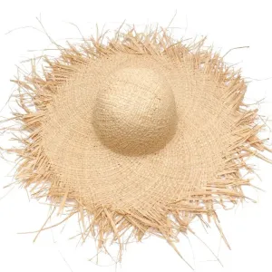 Handmade Women Straw Sun Hats Large Wide Brim Beach Straw Sun Caps