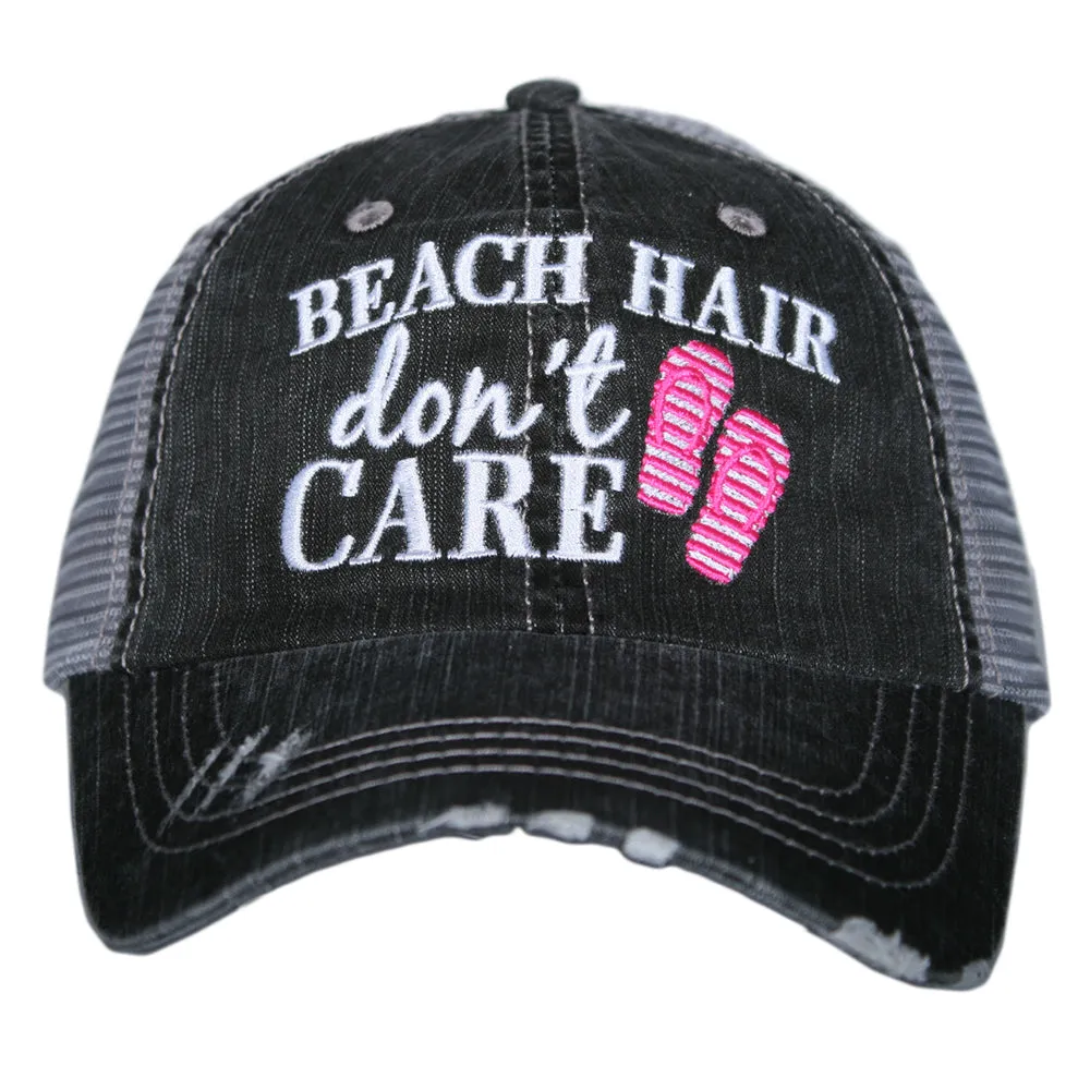 Hola beaches hats! | Womens embroidered trucker cap | Personalize | Beach hats | Cute palm trees, sunshine, waves and seashell | Girls weekend accessories.