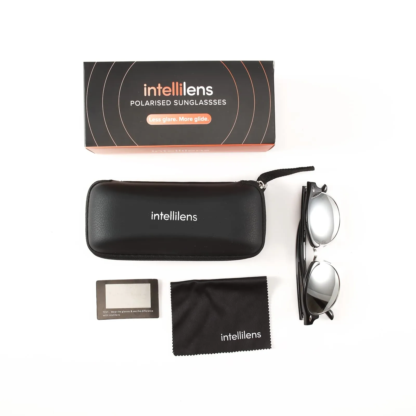 Intellilens | Branded Latest and Stylish Sunglasses | Polarized and 100% UV Protected | Light Weight, Durable, Premium Looks | Men | Silver Lenses | Round | Medium