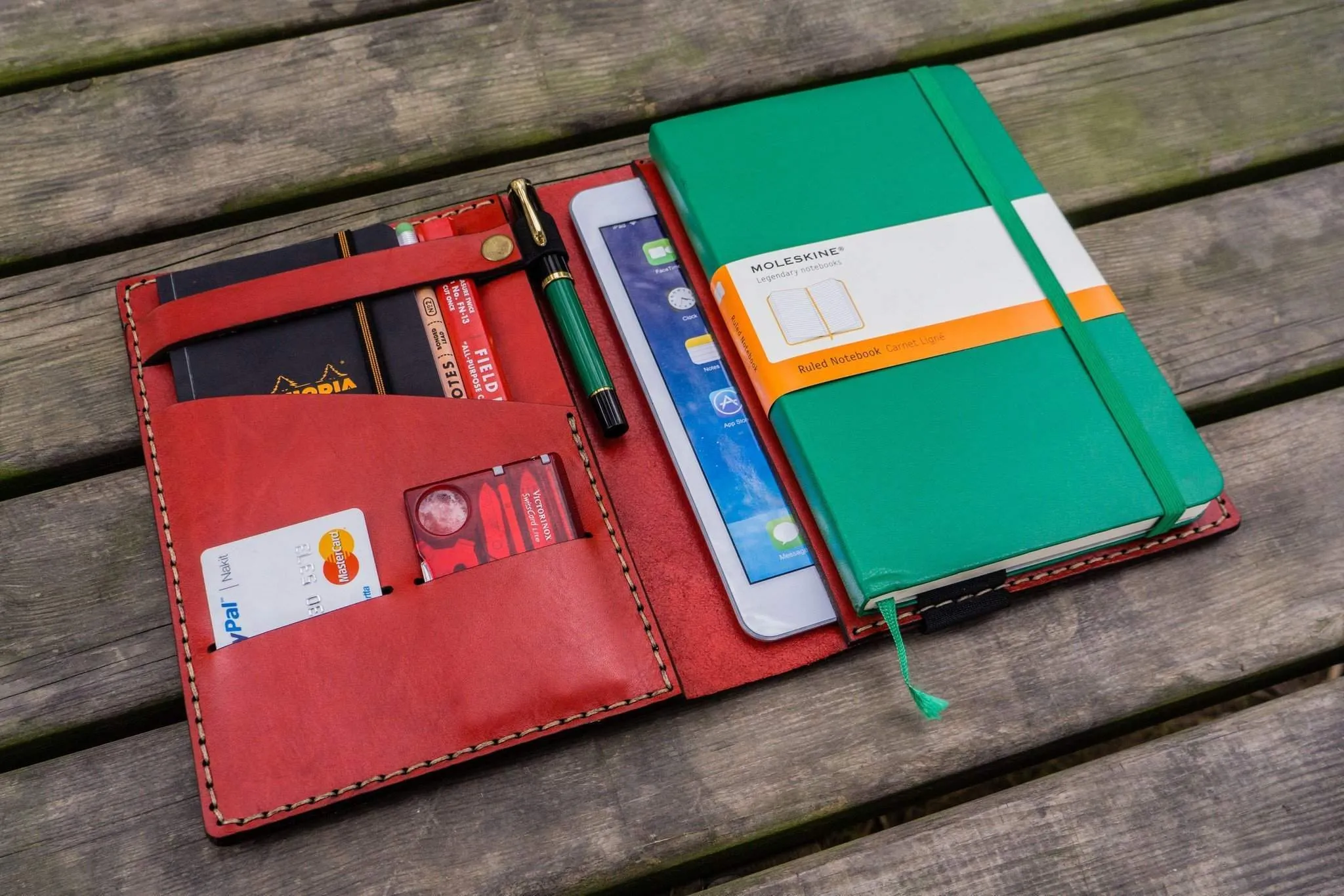 iPad Mini & Large Moleskine Cover - Red