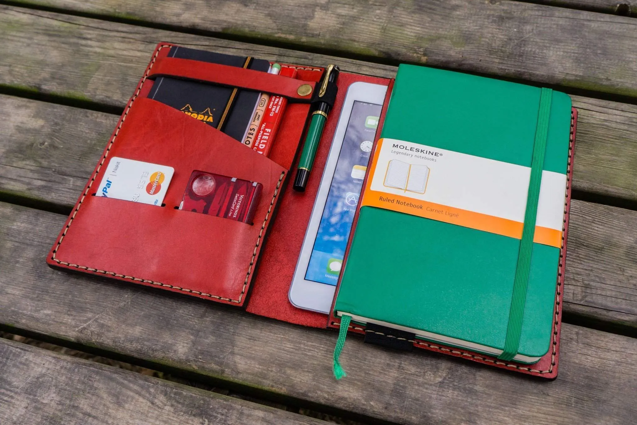 iPad Mini & Large Moleskine Cover - Red