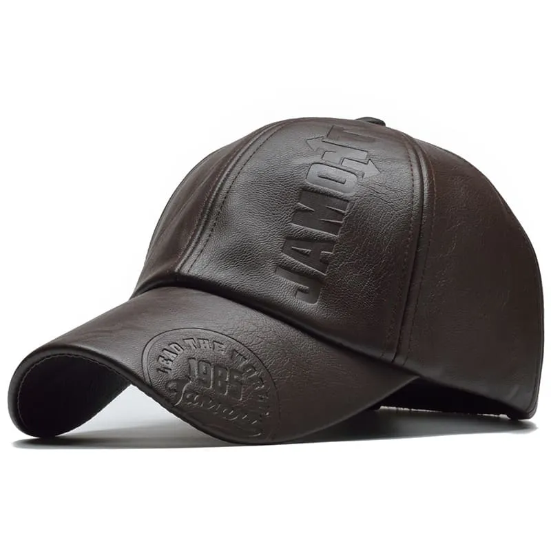 Jamont Leather Baseball Cap