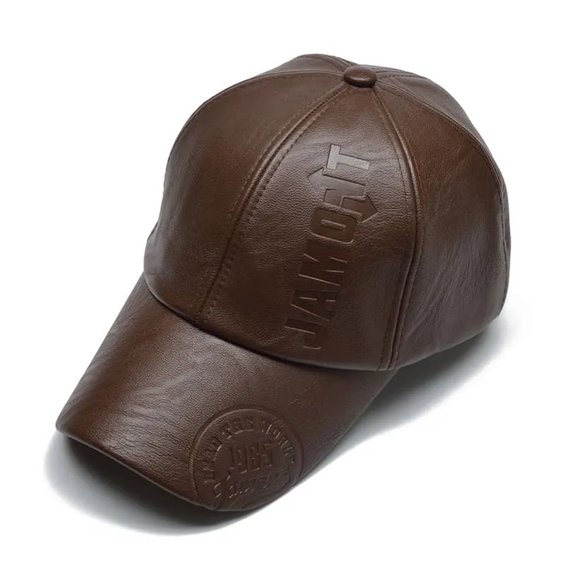 Jamont Leather Baseball Cap