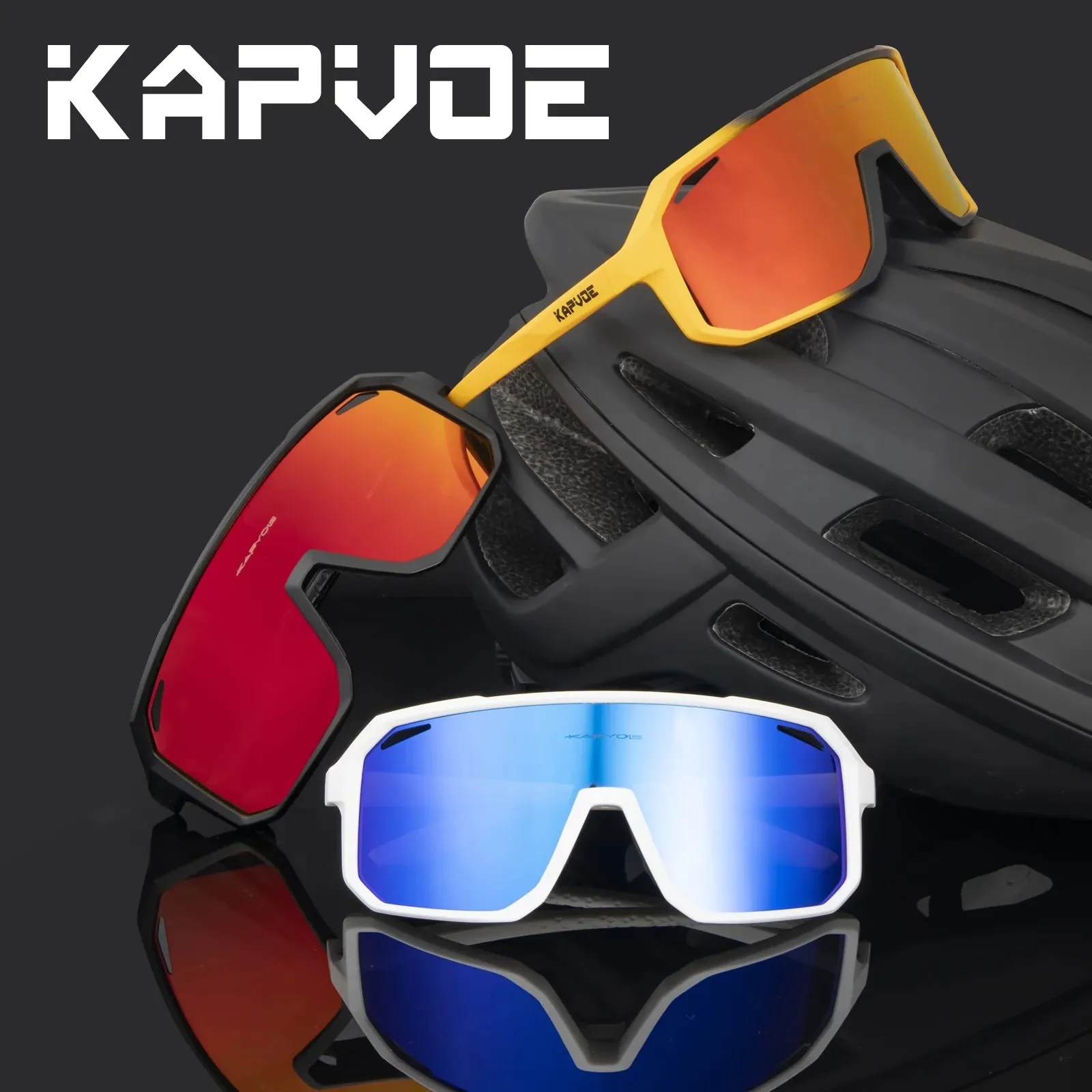 Kapvoe Photochromic Sunglasses MTB Bicycle Glasses UV400 Men Women Outdoor Sports Running Eyewear Road Cycling Bike Goggles