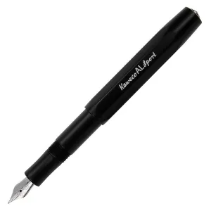 Kaweco AL Sport Aluminum Fountain Pen, Black