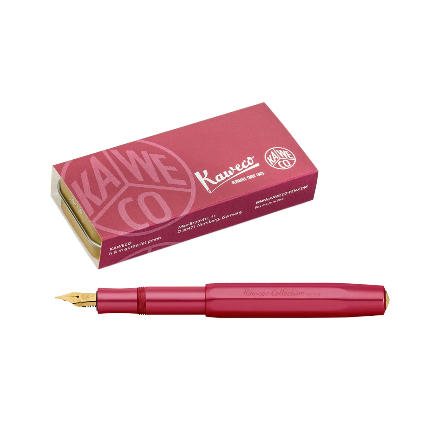 Kaweco Collection Fountain Pen with Optional Clip - Ruby (Special Edition)