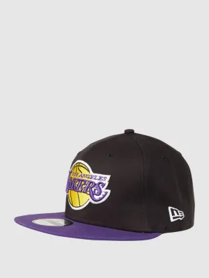 Lakers New Era Embroidered Cap, Black