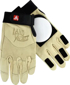 Landyachtz Leather Slide Gloves - Velcro Fingertip