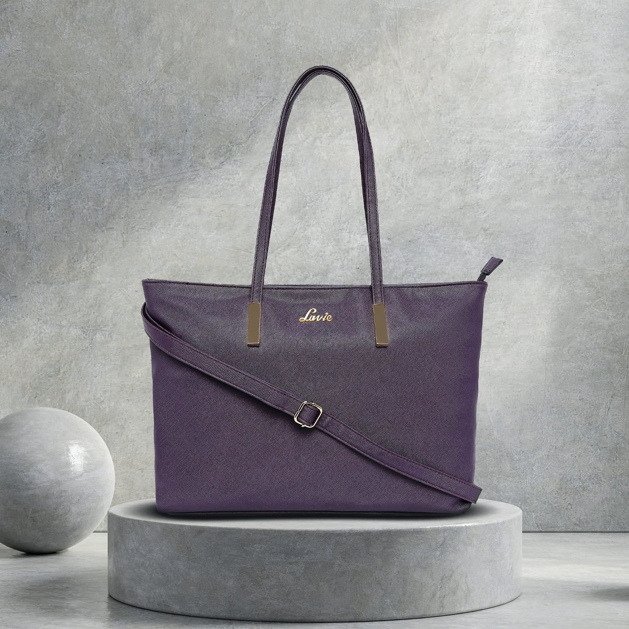 Lavie womens Fianca T Medium Purple Tote Bag