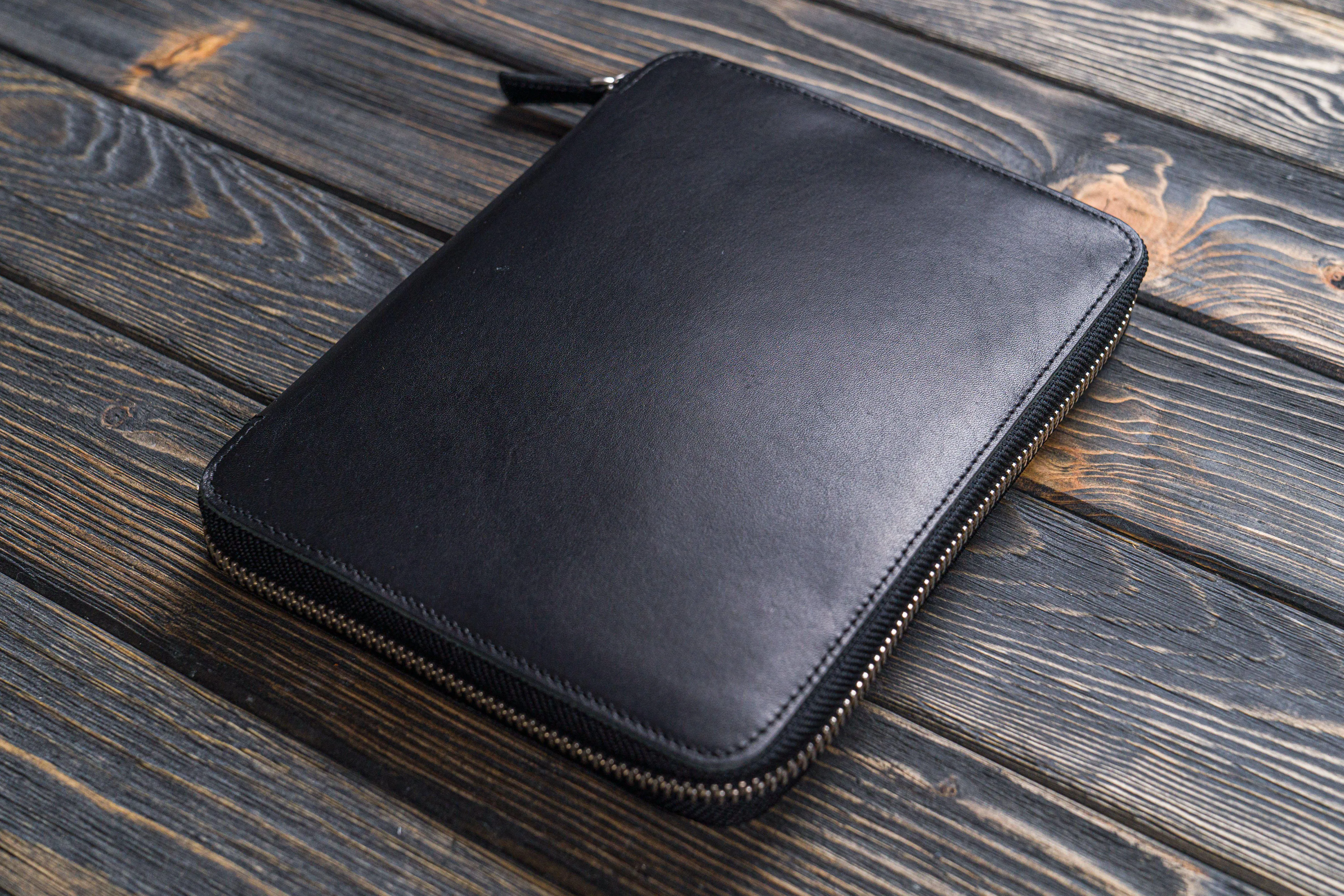 Leather Zippered A5 Leuchtturm1917 Notebook Folio - Black