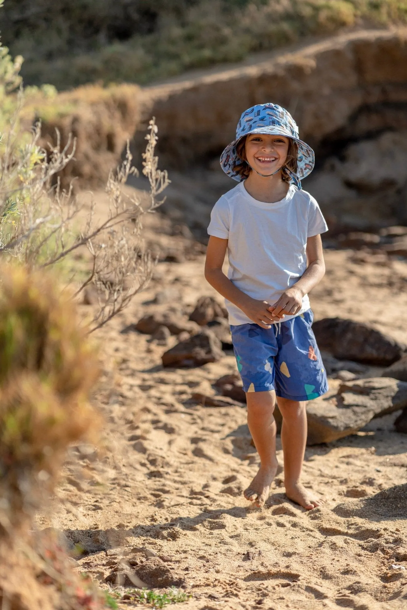 Let's Hit The Road Wide Brim Bucket Hat