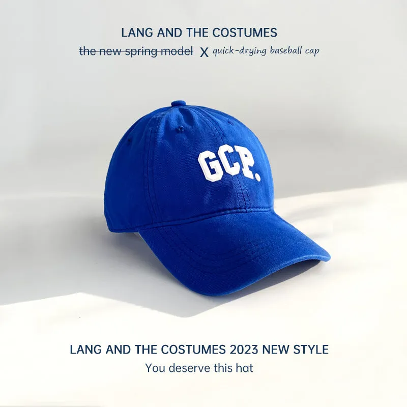 Letter laminated small head cap women's cotton soft topins hat casual versatile parent-child baseball cap