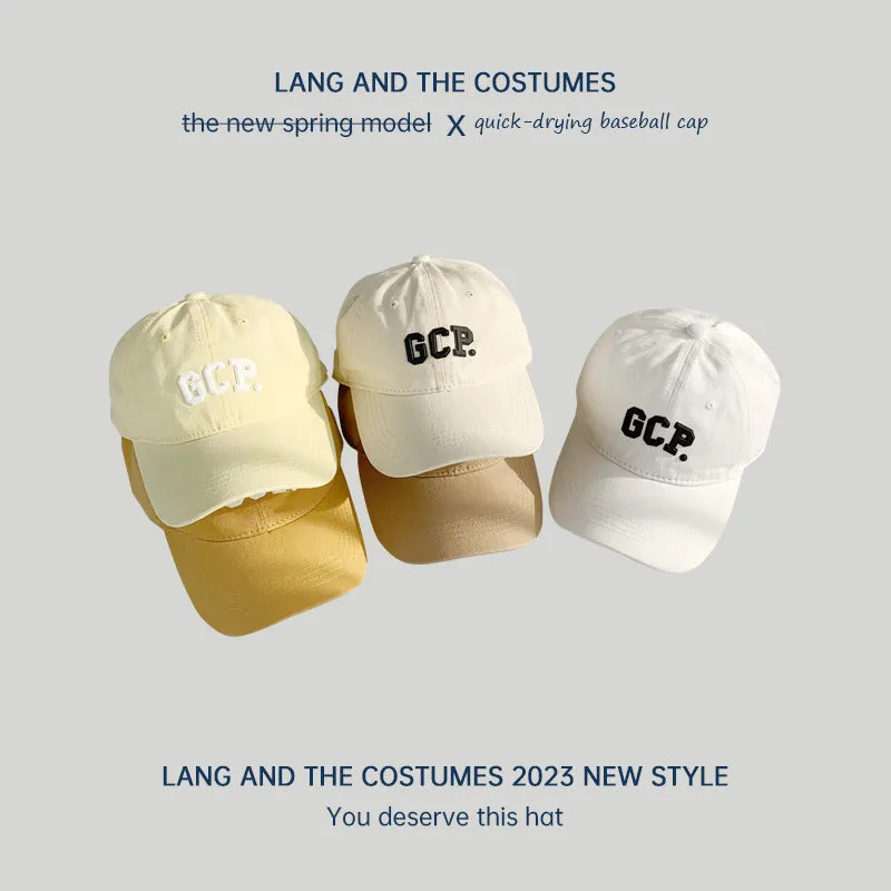 Letter laminated small head cap women's cotton soft topins hat casual versatile parent-child baseball cap