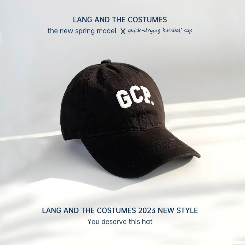 Letter laminated small head cap women's cotton soft topins hat casual versatile parent-child baseball cap