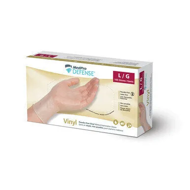 MedPro Defense Vinyl Powder-Free Exam Gloves