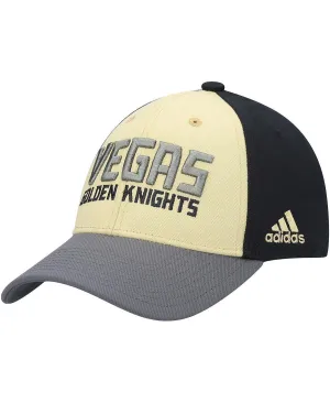 Men's Vegas Golden Knights adidas Black Adjustable Locker Room Cap