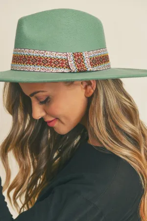 MH0088 Aztec Band Panama Summer Hat