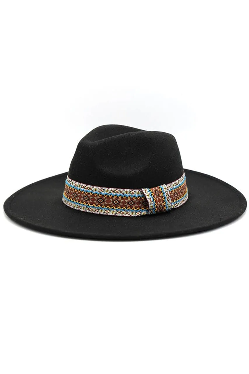 MH0088 Aztec Band Panama Summer Hat