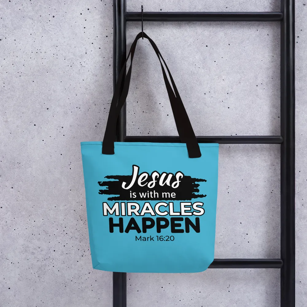 Miracles Happen Tote Bag, 8 Colors