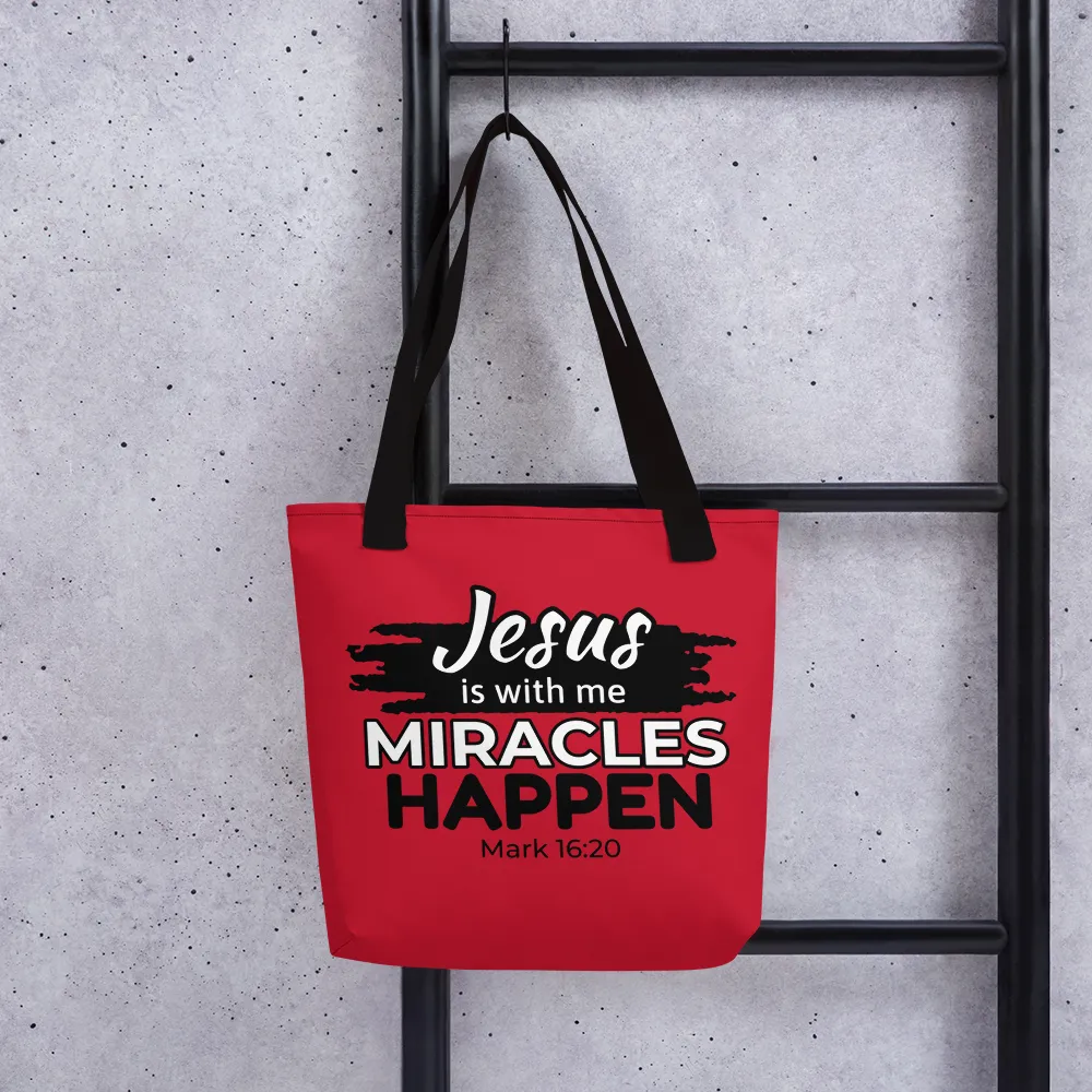 Miracles Happen Tote Bag, 8 Colors