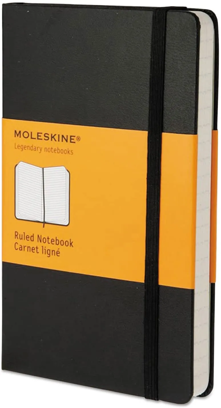 Moleskine Note Book Ruled, Hard Cover Pocket Size