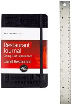 Moleskine Passion Restaurant Journal A5 Size Hard Cover Black