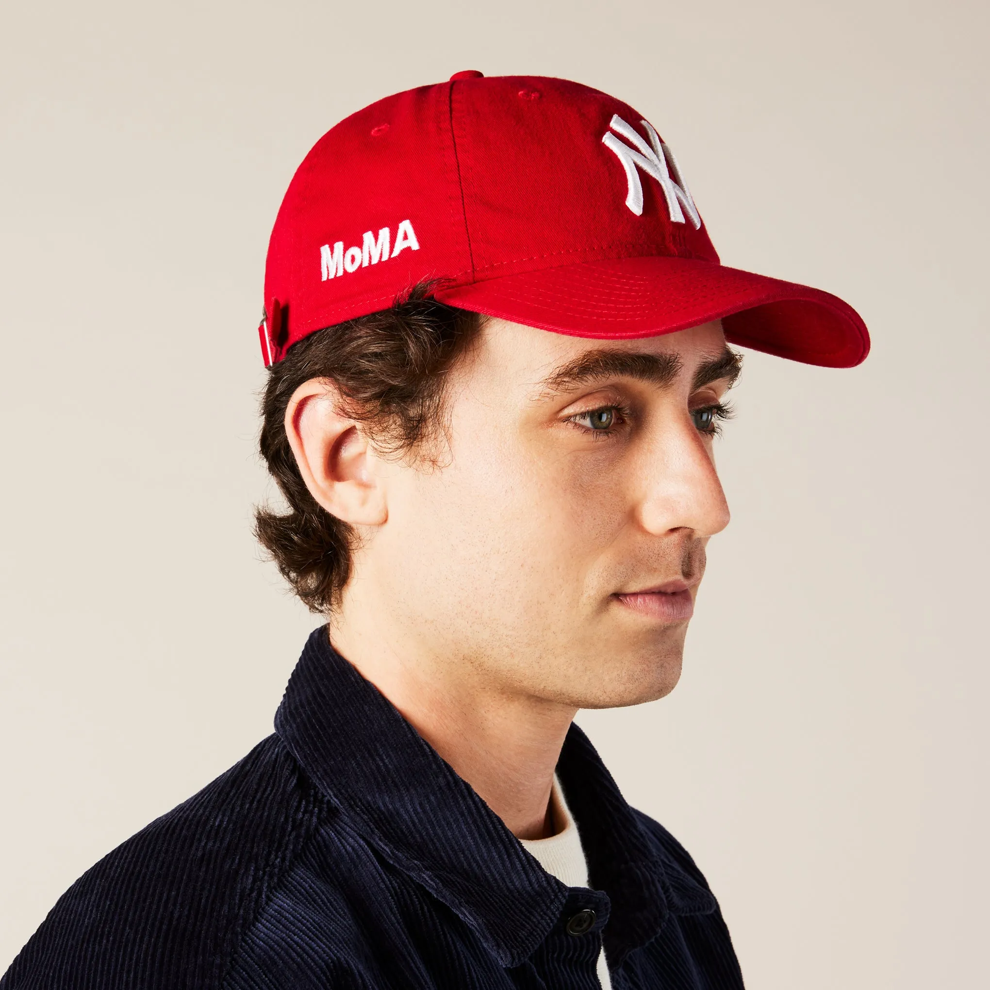 MoMA NY Yankees Adjustable Baseball Cap - Scarlet