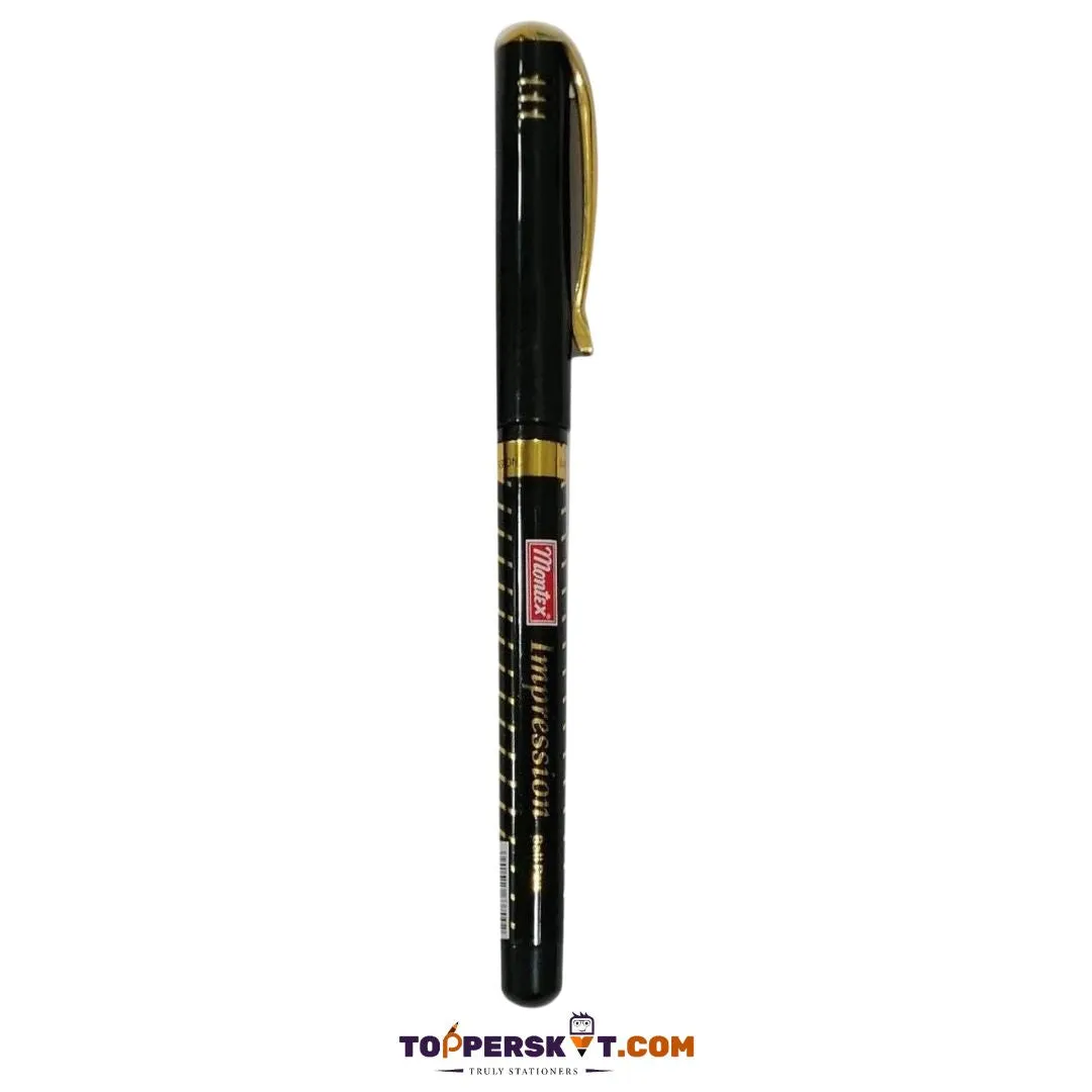 Montex Impression Gold Ball Pen - Blue ( Pack of 1 )