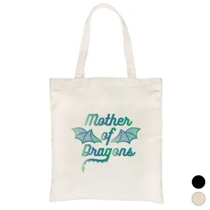 Mother Of Dragons Heavy Cotton Canvas Bag For Mother's Day Gift