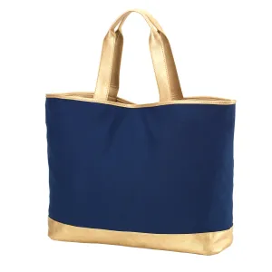 Navy Cabana Tote