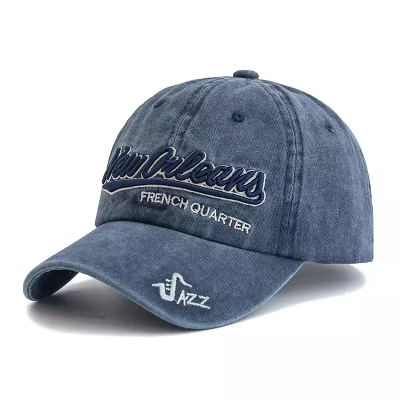 New Orleans French Quarter Jazz Baseball Cap